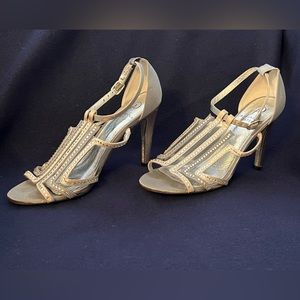Formal silver shoes